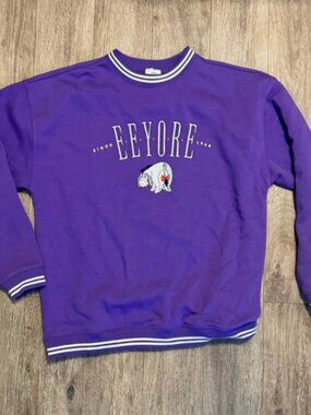 Disney Eeyore Purple Sweatshirt - Large L